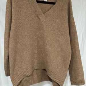 H&M Tan V-Neck Sweater